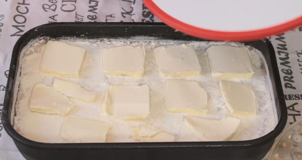 Ređati margarin na kraju