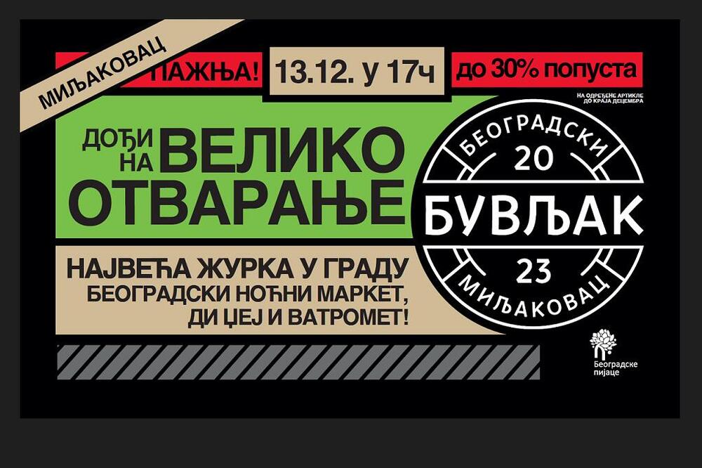 POČELO ODBROJAVANJE DO OTVARANJA NOVOG BEOGRADSКOG BUVLJAКA