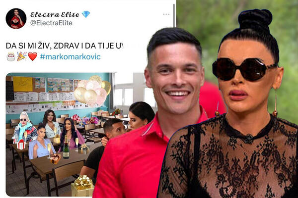 "DA SI MI ŽIV, ZDRAV I DA TI JE UVEK ....!" Elektra Elit čestitala rođendan Marku Markoviću, URNEBESNO! (FOTO)