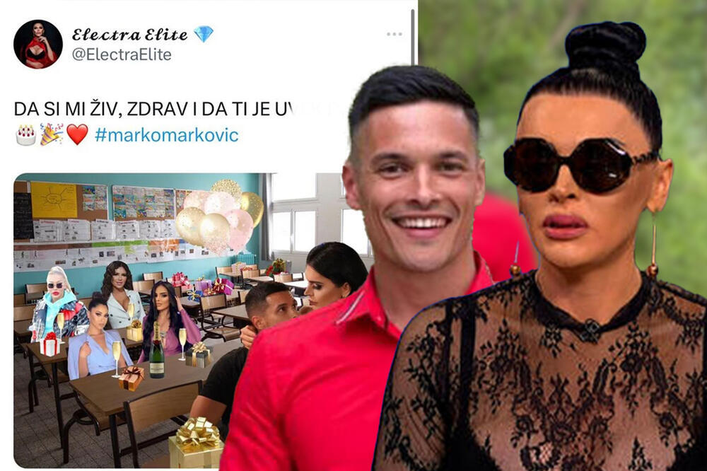 "DA SI MI ŽIV, ZDRAV I DA TI JE UVEK ....!" Elektra Elit čestitala rođendan Marku Markoviću, URNEBESNO! (FOTO)
