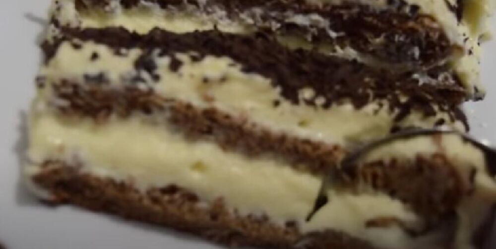 Parče čoko-vanila torte