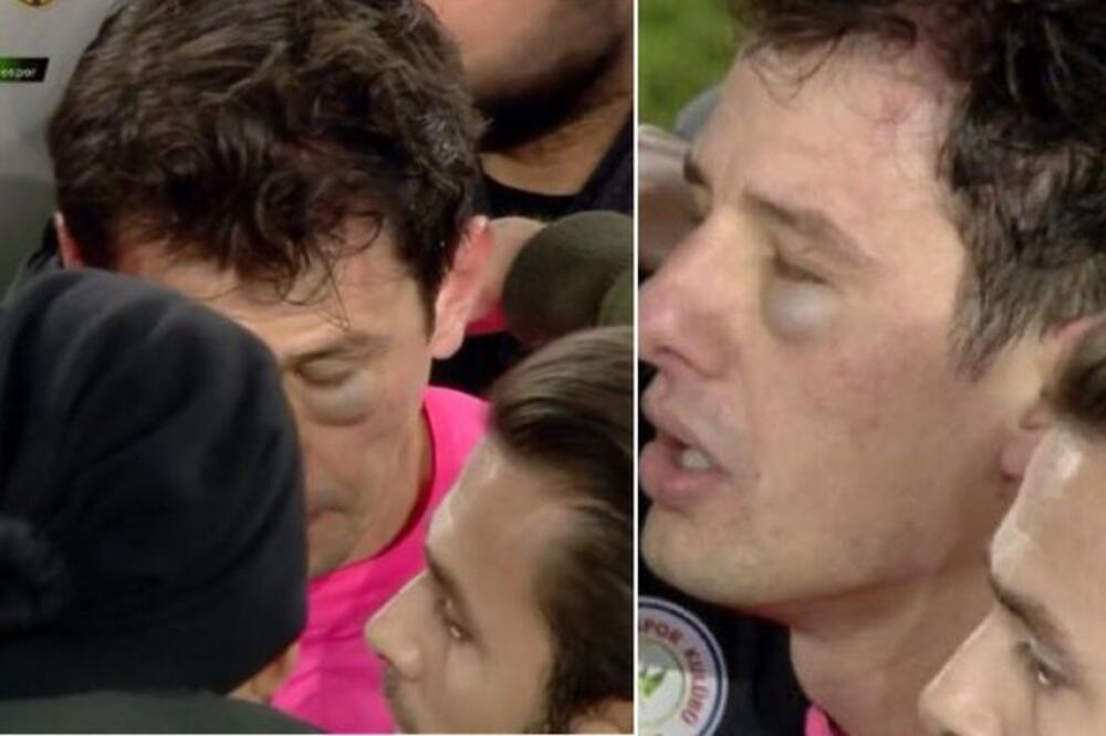 PREDSEDNIK KLUBA NOKAUTIRAO SUDIJU NA TERENU! Navijači potom nastavili da šutiraju arbitra (VIDEO/FOTO)