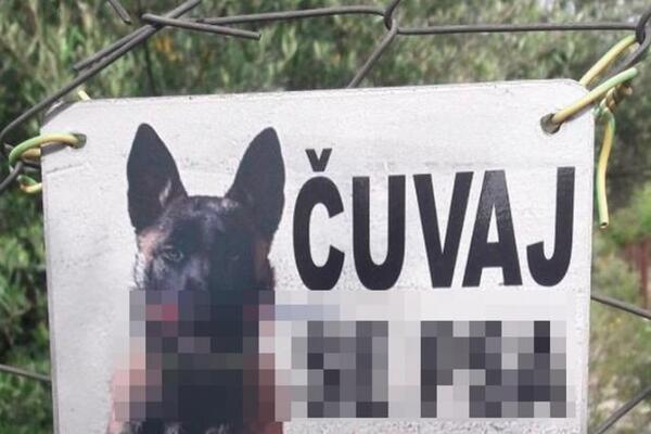 KAD CRNOGORAC UZME PSA ČUVARA, TO IZGLEDA OVAKO: Zbog natpisa na kapiji, LJUDI SE BUKVALNO KRSTE