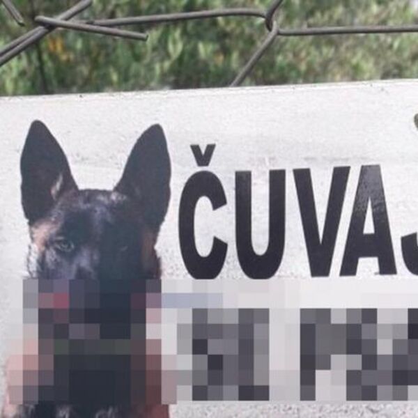 KAD CRNOGORAC UZME PSA ČUVARA, TO IZGLEDA OVAKO: Zbog natpisa na kapiji, LJUDI SE BUKVALNO KRSTE