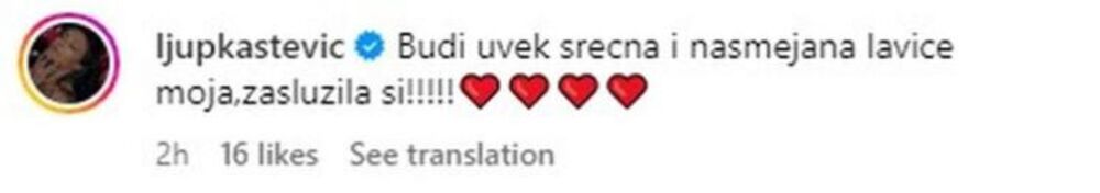 Ljupka je pružila podršku Jovani