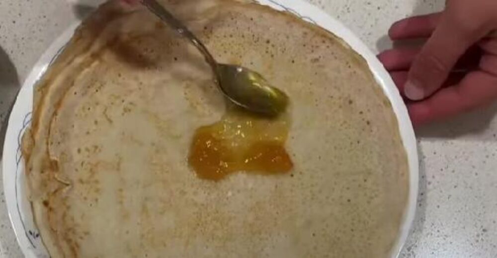 Posne palačinke na tanjiru