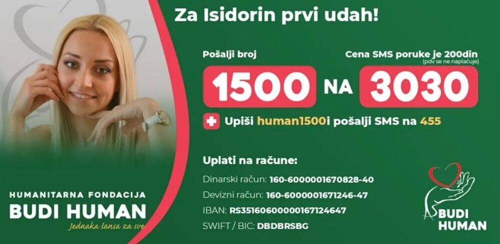 Budi human: Isidora Vučković