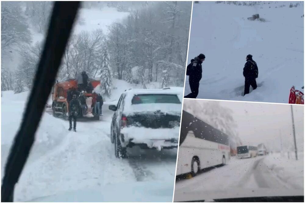 JEDAN DEO SRBIJE JE OKOVAN SNEGOM: Nanosi veći od METAR, meštani sela u MRKLOM MRAKU (VIDEO)