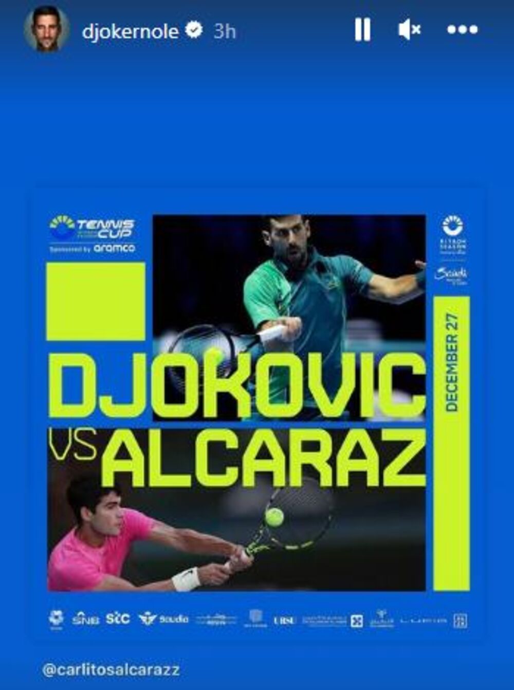 Novak Đoković, Karlos Alkaras