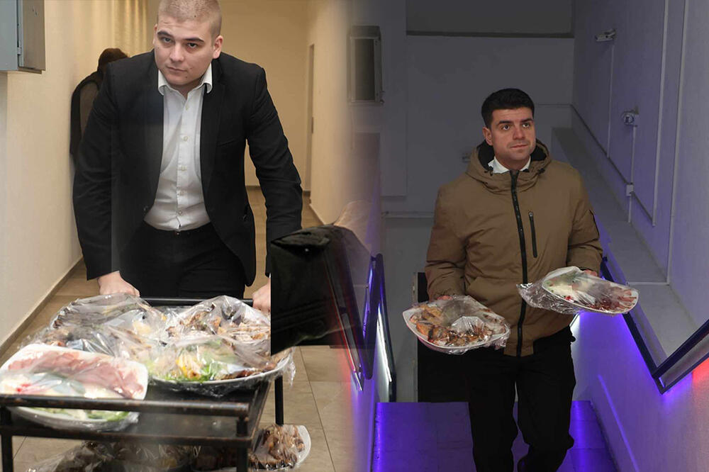 ESPRESO U ŠTABU SRPSKE NAPREDNE STRANKE: Jelka u bojama ZASTAVE, a stiže i vruće pečenje (FOTO)