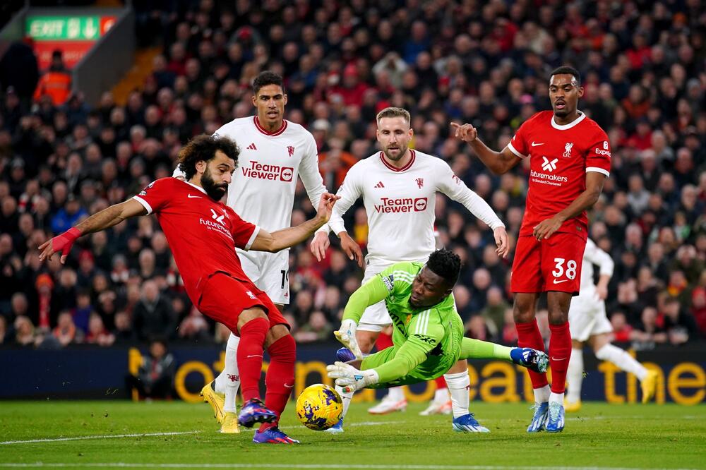 ONANA ZAČARAO MREŽU U NAJVEĆEM DERBIJU ENGLESKE! Remi bez golova Liverpula i Junajteda (FOTO)