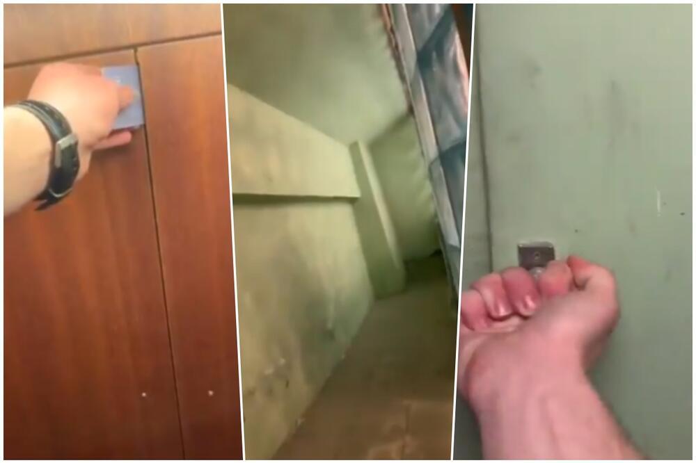UŠAO JE U HOTELSKU SOBU I TAMO UGČEDAO VRATA U ZIDU: Kad ih je otvorio, sledio se u mestu, sve je snimljeno (VIDEO)