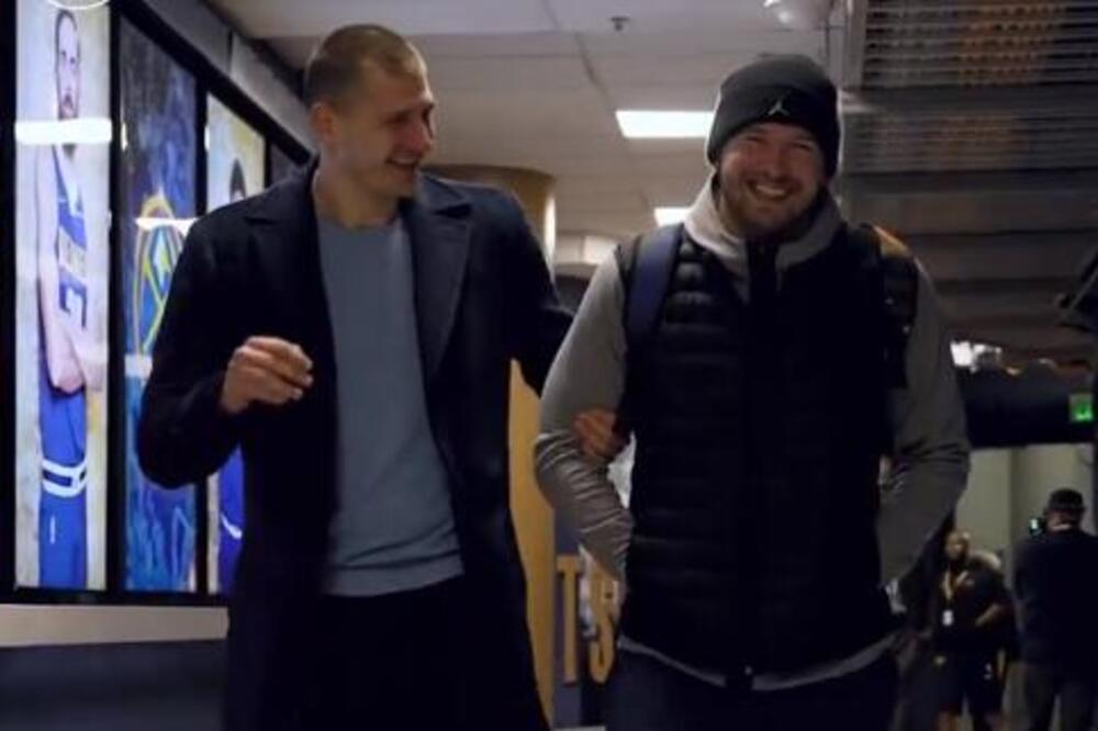 JOKIĆ I DONČIĆ UMIRALI OD SMEHA: Srbin i Slovenac zajedno stigli u "Bol arenu" - prijateljstvo pre rivalstva! VIDEO