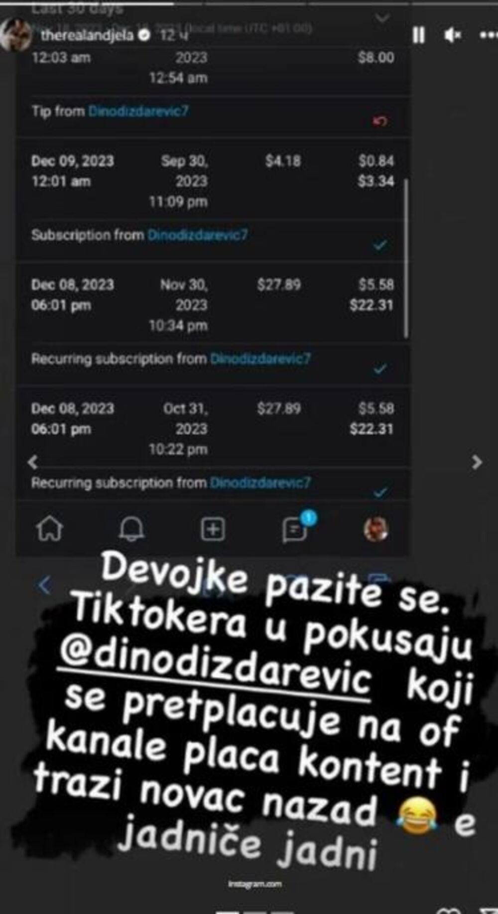 Objava Anđele Veštice