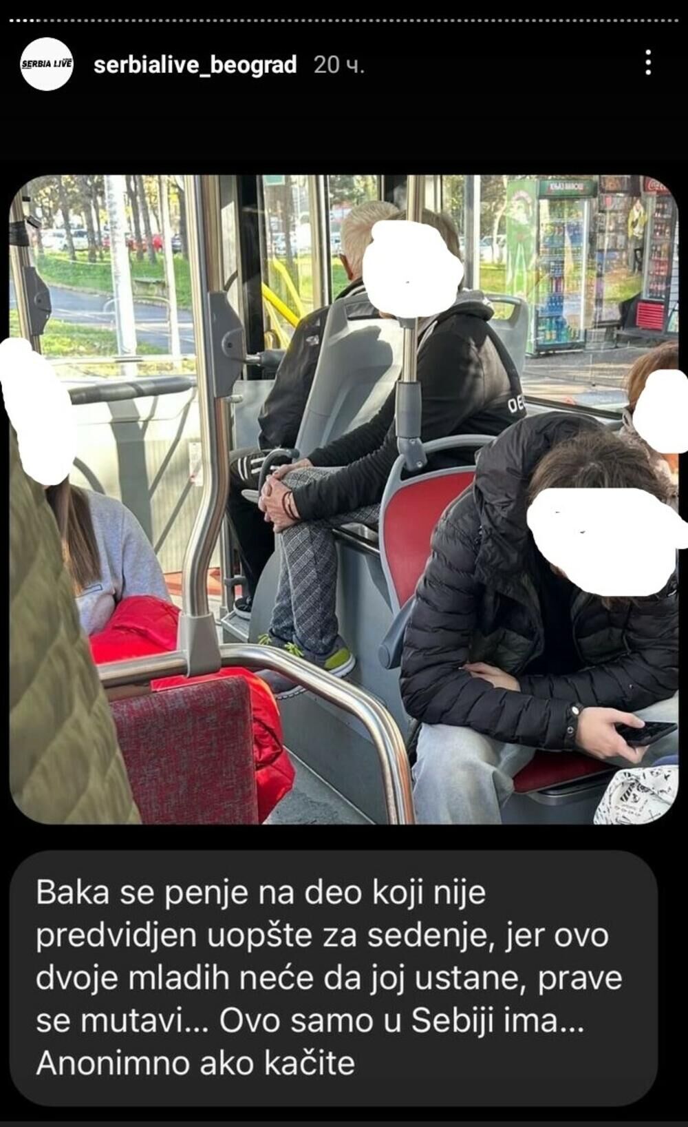 Da li mladi ustaju starijima u autobusu?