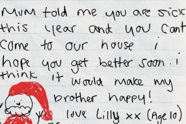 "MAMA MI JE REKLA DA SI BOLESTAN...": Pismo devojčice Deda Mrazu će vas ostaviti u SUZAMA, njene reči KIDAJU SRCE