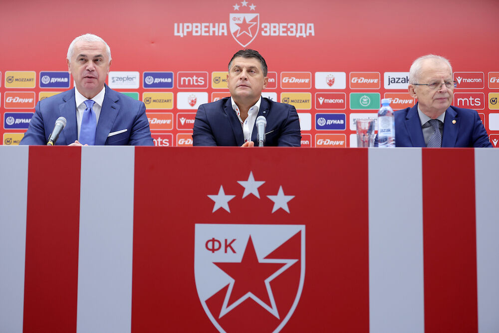 Zvezdan Terzić, Vladan Milojević i Svetozar Mijailović na promociji