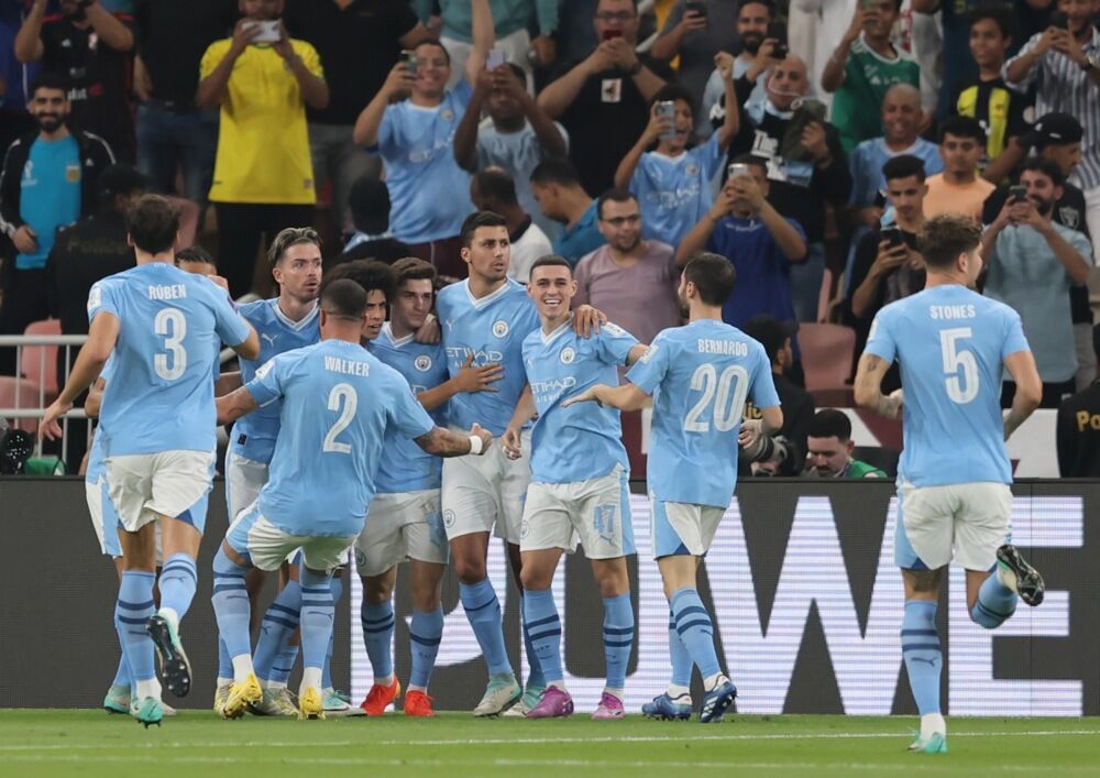 Slavlje fudbalera Mančester sitija u finalnom meču protiv Fluminensea