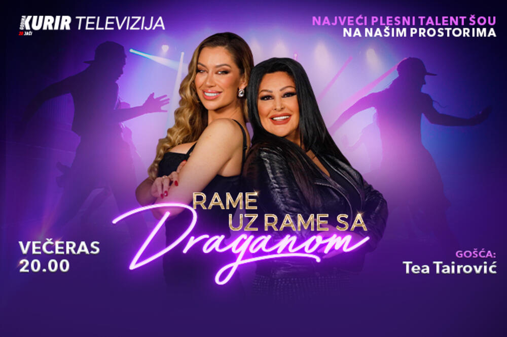 TEA TAIROVIĆ GOST EMISIJE "RAME UZ RAME SA DRAGANOM! Ne propustite večeras od 20 časova na Kurir televiziji