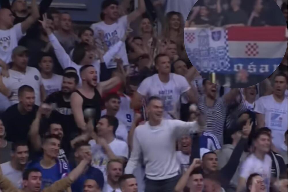 NOVA SRAMOTA HRVATA, A ABA LIGA ŽMURI: Ustaške zastave na tribinama u Zadru! (VIDEO)