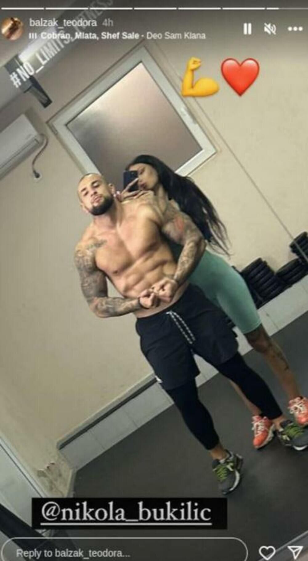 Nikola Bukilić i Teodora u teretani