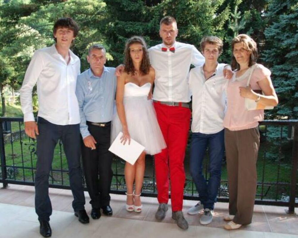 Slika sa venčanja Ene i Janjuša