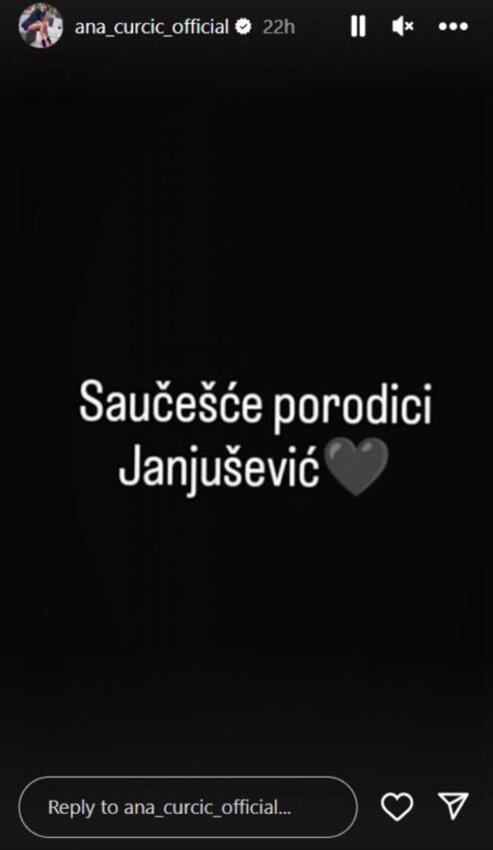 Izjavila je saučešće