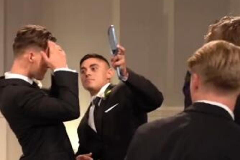 MLADOŽENJA HTEO DA POLJUBI MLADU KAD GA JE SPOPALA GRUPA MUŠKARACA: Bez PARDONA uleteli i počeli da ga...(VIDEO)