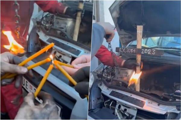 MEHANIČARI IZ UŽICA SAHRANILI "RENOA", ALI BUKVALNO: Održali opelo po pravoslavnim običajima, MREŽE GORE! VIDEO
