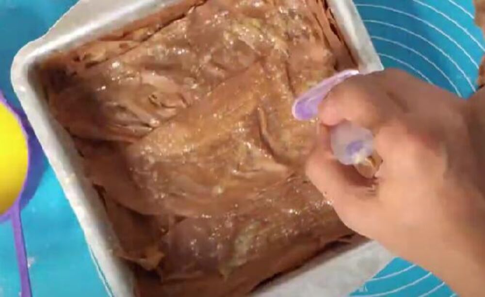 Filovanje čokoladne baklave