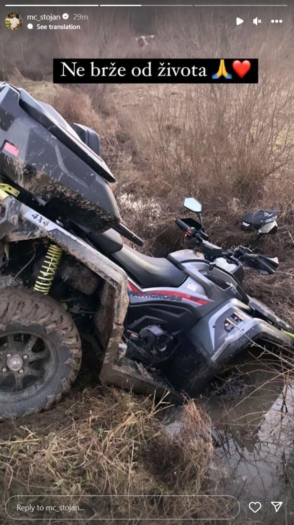 MC Stojan otkrio je i posledice nezgode