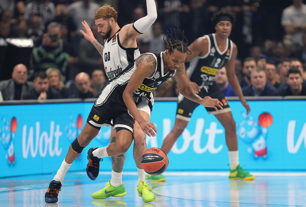 Detalj sa utakmice Partizana i Virtusa iz Bolonje