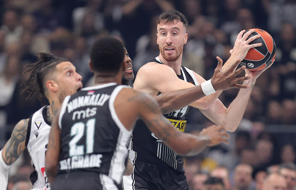 Detalj sa utakmice Partizana i Virtusa iz Bolonje