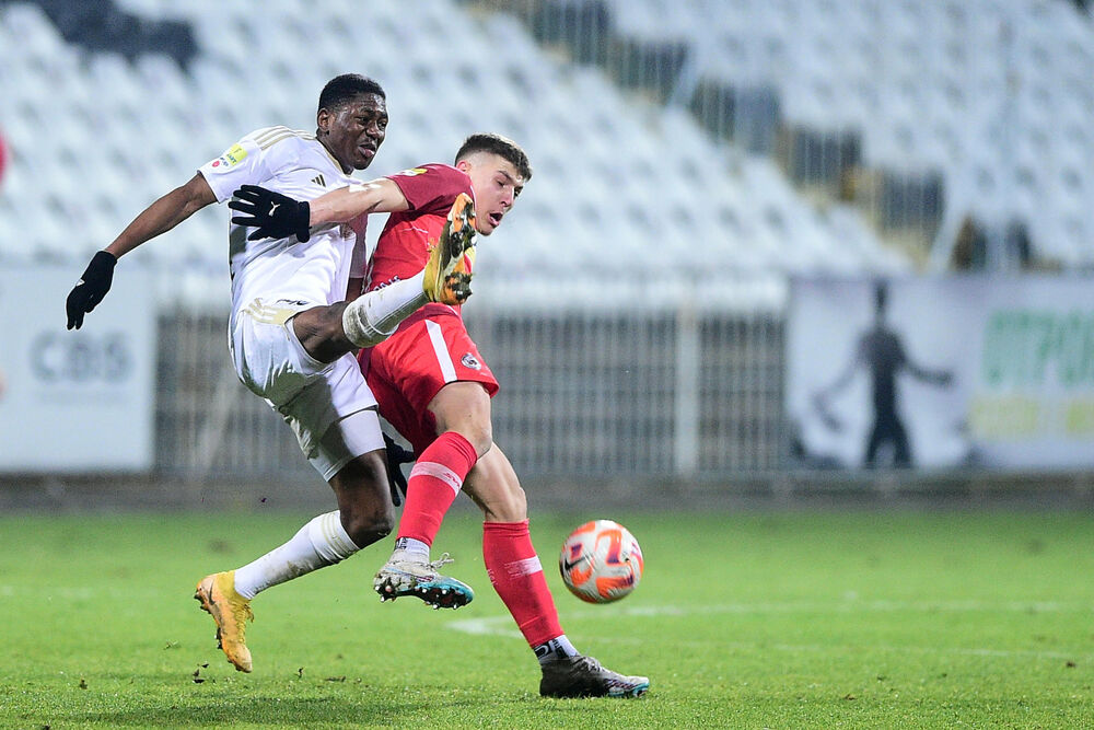 Detalj sa utakmice Čukaričkog i IMT-a u sezoni 2023/24