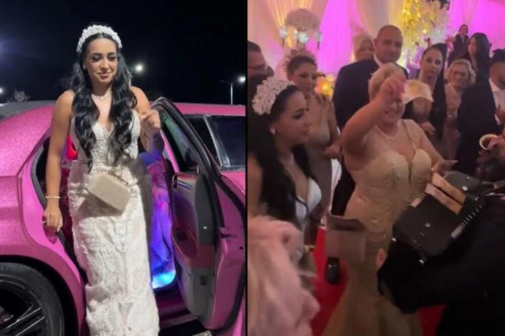 NAJSKUPLJA ROMSKA SVADBA U BEČU JE NEVIĐENI KIČ, A MLADIN AUTO OSTAVLJA BEZ REČI: Torta DO PLAFONA, PARE po podu...