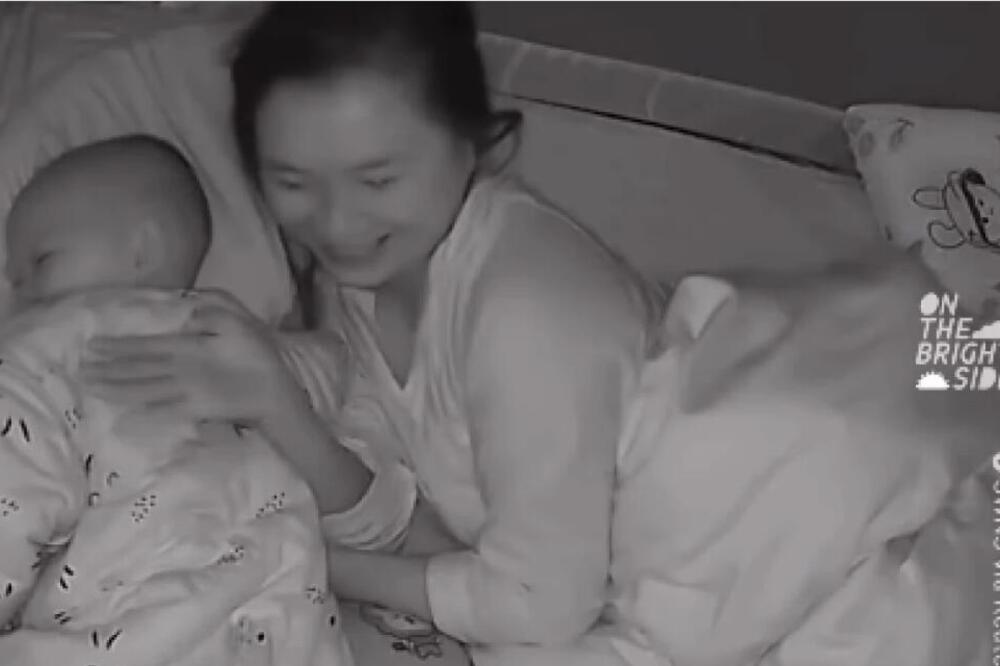 BEBA SE "OSVETILA" OCU KOJI JE PROBUDIO HRKANJEM: Ono što je mališan uradio niko nije mogao NI DA ZAMISLI (VIDEO)