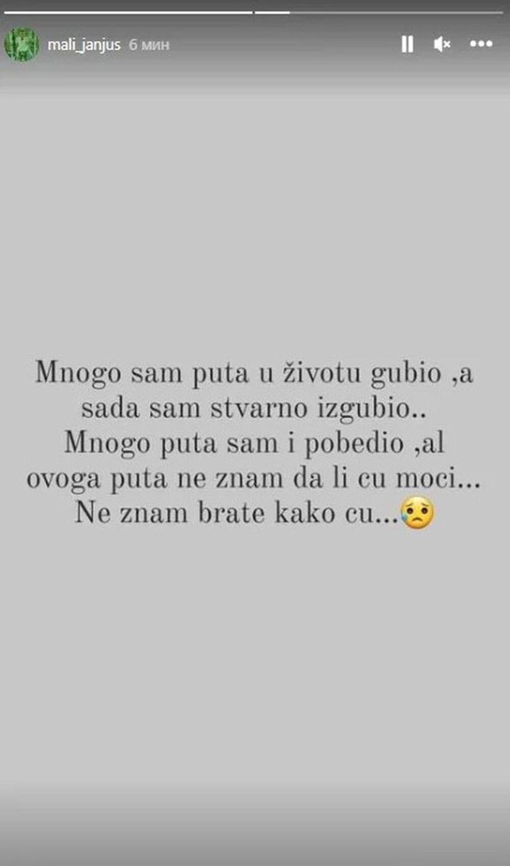 Marko se teško nosi sa bolom