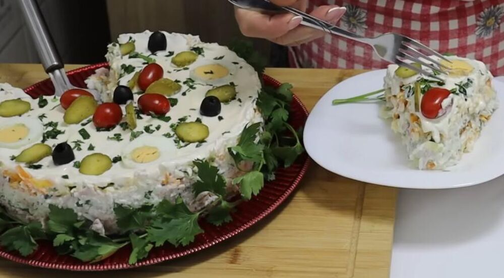 Parče slane tortice/salatice