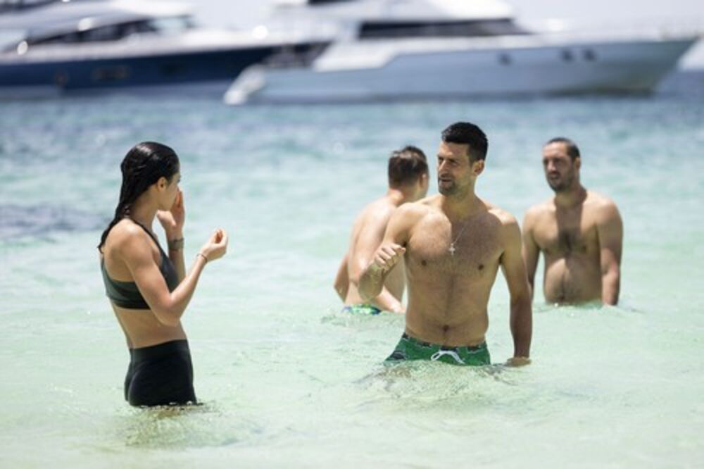 Novak Đoković, Olga Danilović, Viktor Troicki, Hamad Međedović