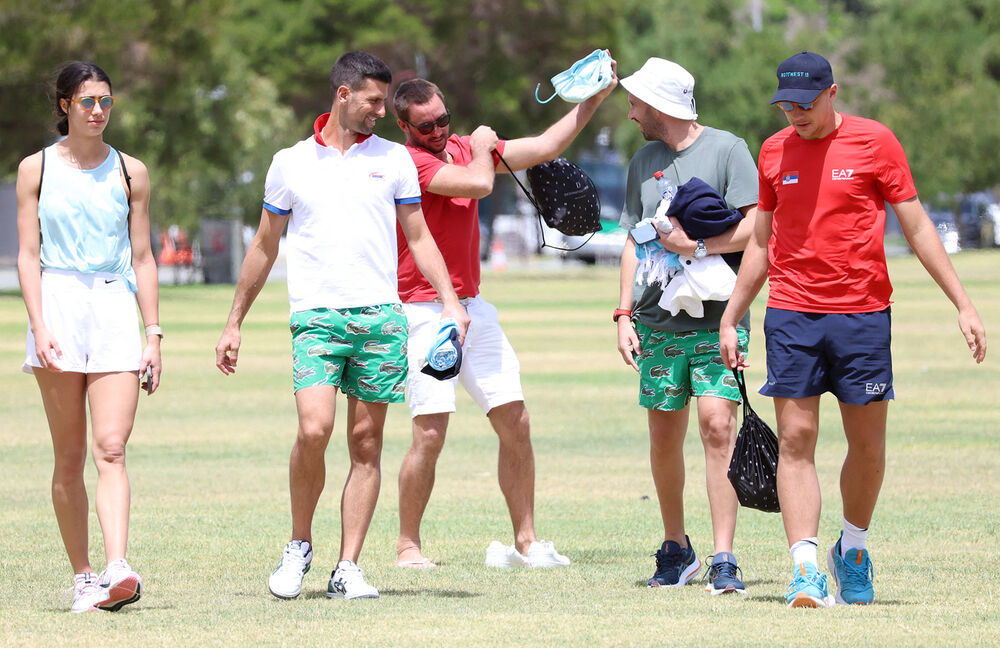 Olga Danilović, Novak Đoković i Viktor Troicki