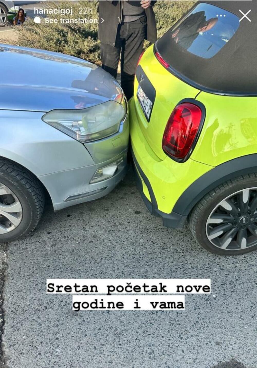 Ćerka Nikoline Pišek doživela saobraćajku