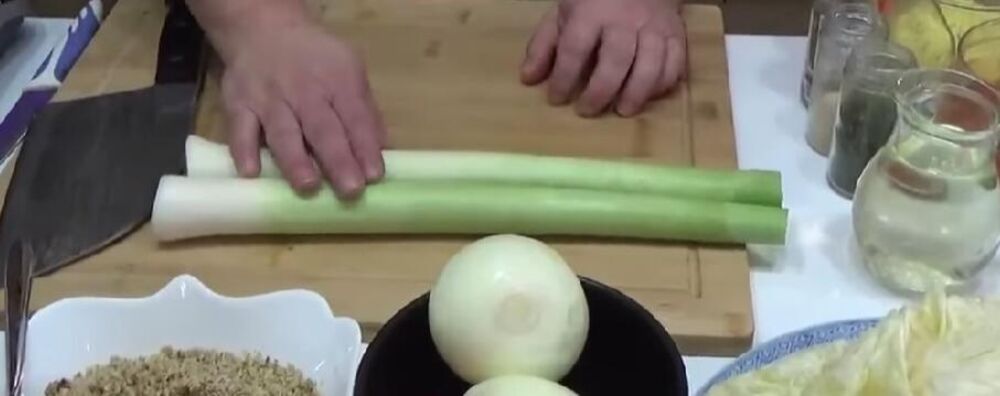 Sastojci za svetogorsku sarmu za Badnji dan