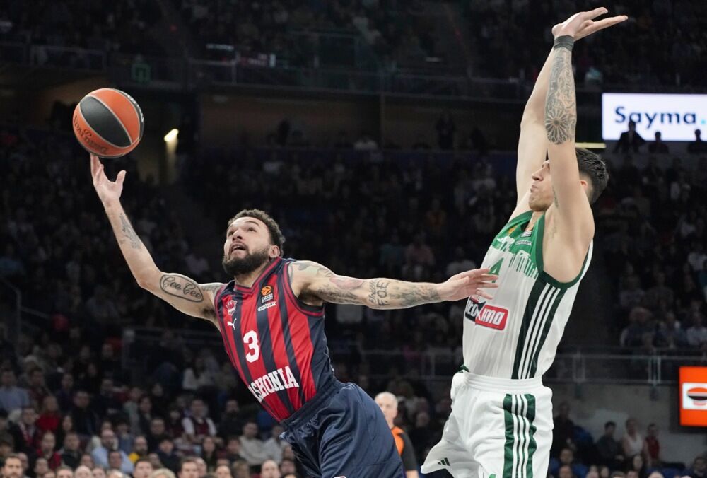 Kris Čioza u prodoru na meču protiv Žalgirisa