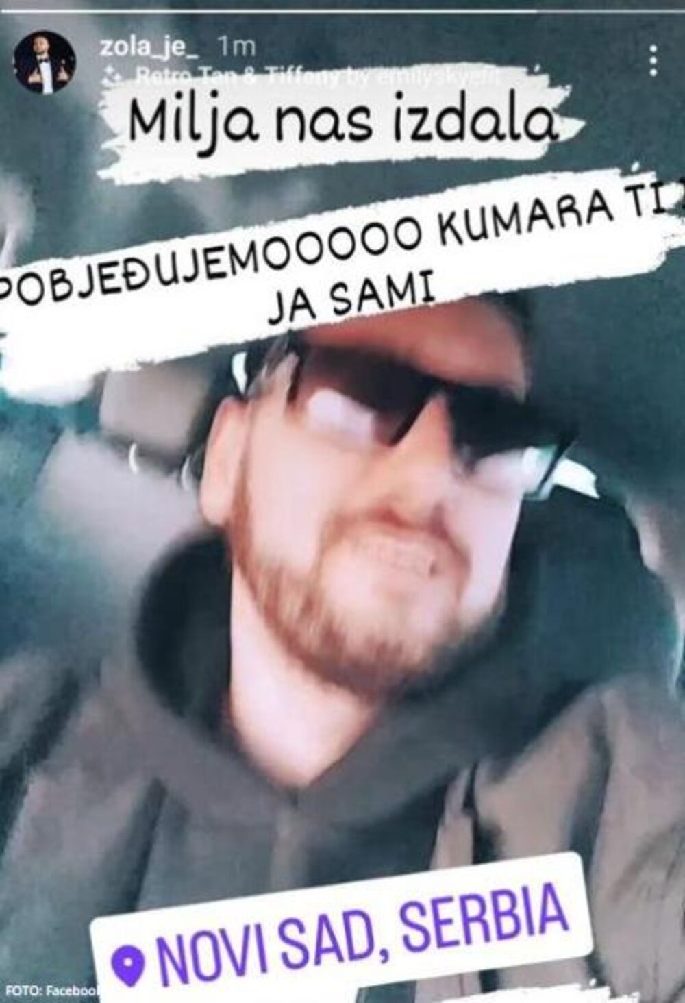 Objava Lazara Čolića Zole