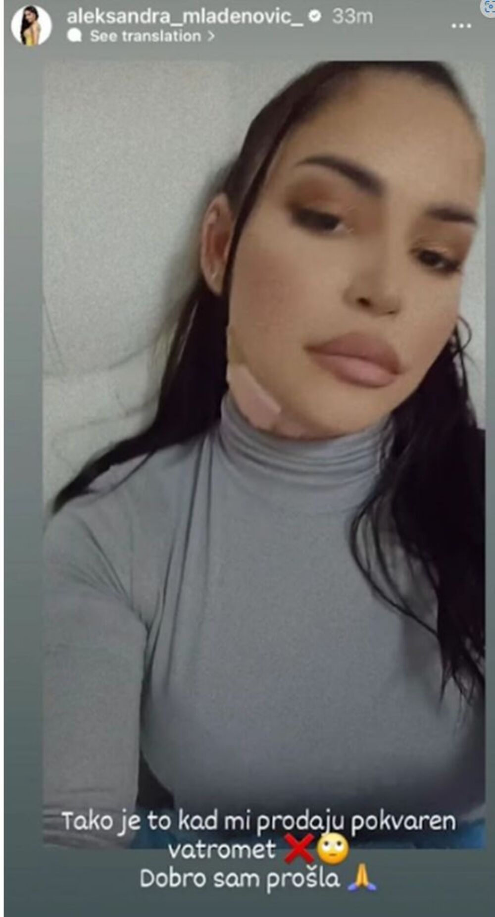 Aleksandra Mladenović se oglasila na mrežama