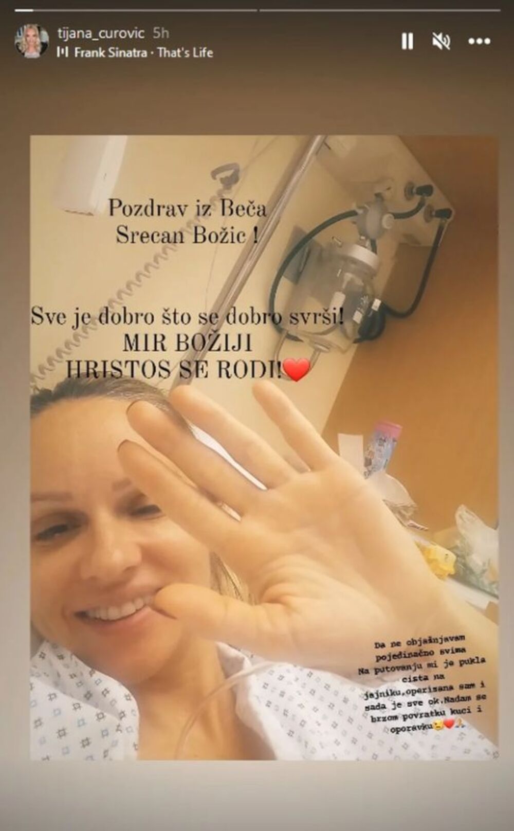 Tijana Čurović hitno je hospitalizovana u Beču