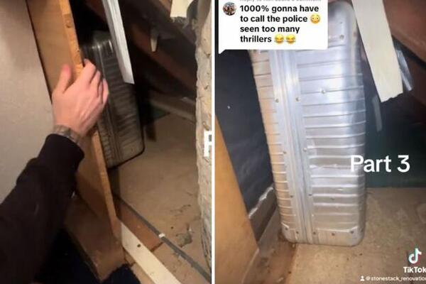 KUPILI SU KUĆU IZ 1960-IH I U ZIDU PRONAŠLI DVA KOFERA: Iz njih se nije osećalo NIŠTA, a kad su otvorili... (VIDEO)