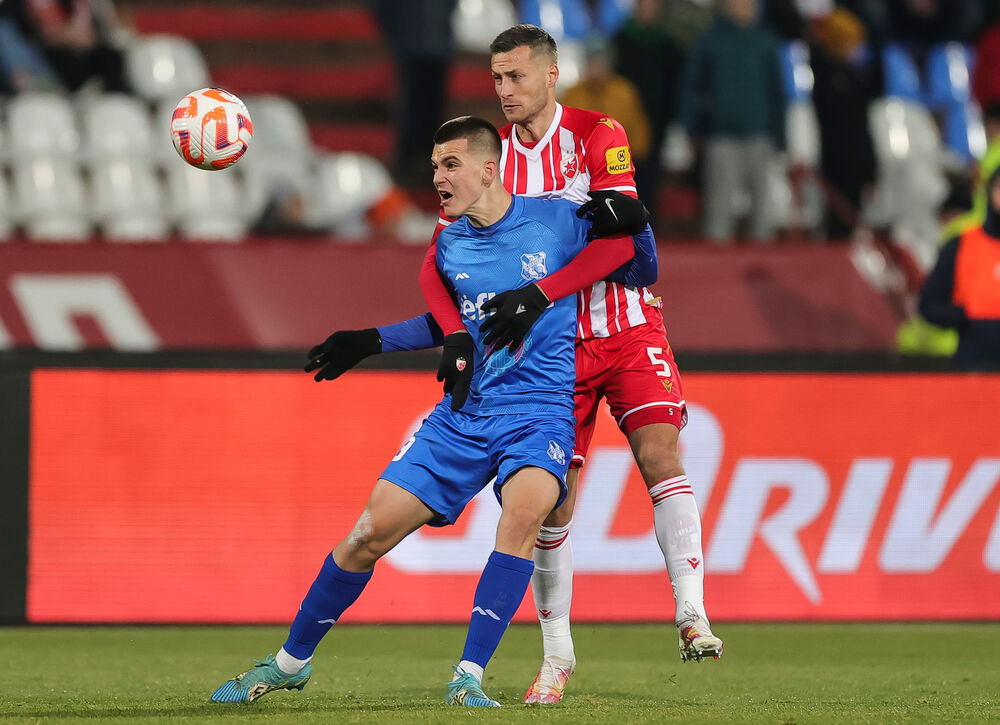 Uroš Sremčević na utakmici protiv Crvene zvezde