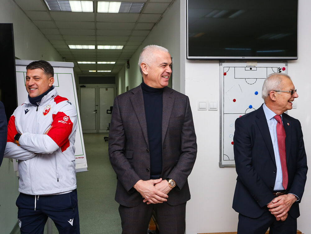 Vladan Milojević, Zvezdan Terzić i predsednik Svetozar Mijailović