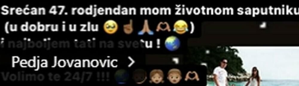 Ana posle pomirenja objavila srećne vesti, pa se emotivnim rečima obratila supugu